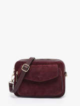 Cross Body Tas Velvet Caviar Leder Milano Rood velvet caviar VC25067