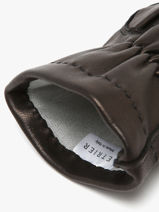 Herenhandschoenen Leder Etrier Zwart accessoires EGLO602G-vue-porte