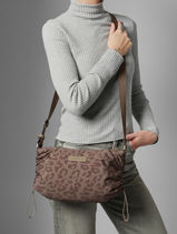 Skara Small Leo - Cross Body Tas Kapten and son Bruin leo SL-vue-porte