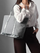 Schoudertas Met Rits Le Cabas L Pailletten Vanessa bruno Grijs cabas 1V40409-vue-porte