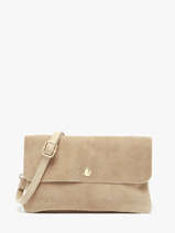 Cross Body Tas Velvet Leder Milano Beige velvet VE23067O