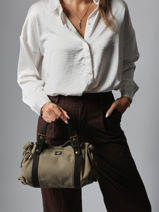 Cross Body Tas Canvas Katoen Gerard darel Wit canvas DDS67450-vue-porte