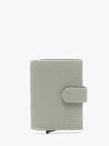 Portefeuille Caviar Leder Crinkles Groen caviar 14600