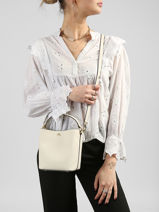 Cross Body Tas Reese Leder Lauren ralph lauren Wit reese 31969365-vue-porte