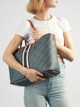 Schoudertas Th Monoplay Tommy hilfiger Blauw th monoplay AW18390-vue-porte