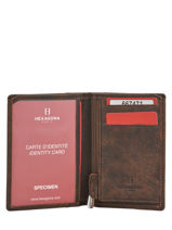 Portefeuille Leder Hexagona Bruin instinct 667471-vue-porte