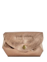 Portemonnee Leder Paul marius Roze vintage GUSTAVE