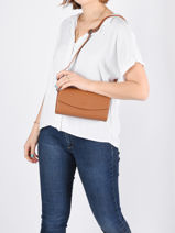 Clutch Met Riempje Madrid Leder Hexagona Bruin madrid 536554-vue-porte