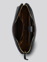 Etui Met Rits Caviar Leder Crinkles Blauw caviar TEMPUR-vue-porte