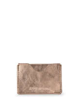 Kaarthouder Leder Paul marius Roze vintage GABIN