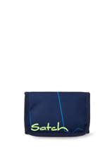 Portefeuille Satch Blauw wallet WAL1