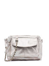 Cross Body Tas Naina Leder Pieces Zilver naina 17087872