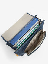 Boekentas 2 Compartimenten Lily Boys Stones and bones Blauw boys B-vue-porte