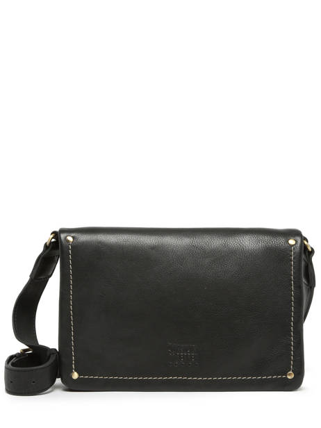 Cross Body Tas Boston Leder Basilic pepper Zwart boston BBOS01