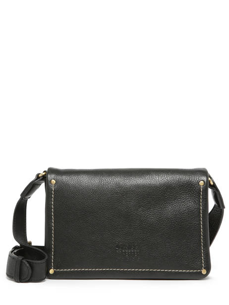 Cross Body Tas Boston Leder Basilic pepper Zwart boston BBOS02