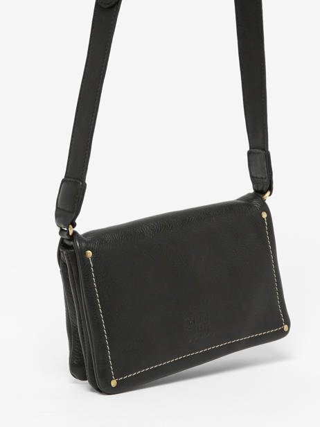 Cross Body Tas Boston Leder Basilic pepper Zwart boston BBOS02 ander zicht 2