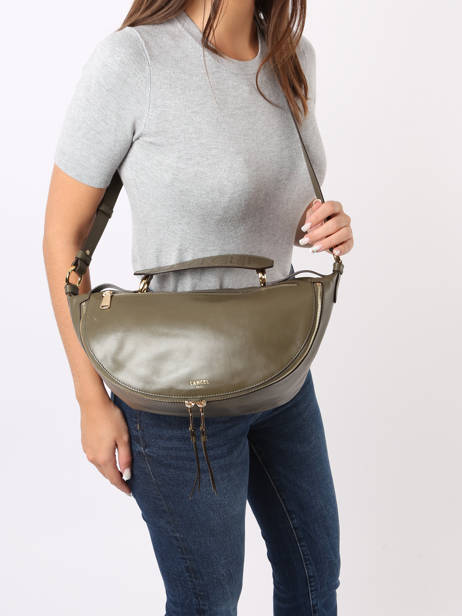 Cross Body Tas M Origami Leder Lancel Groen origami A12528 ander zicht 1