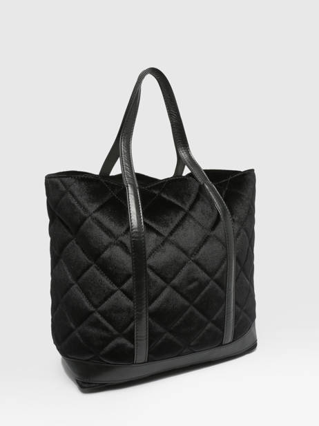 Schoudertas Cabas Vanessa bruno Zwart cabas 38V40315 ander zicht 2