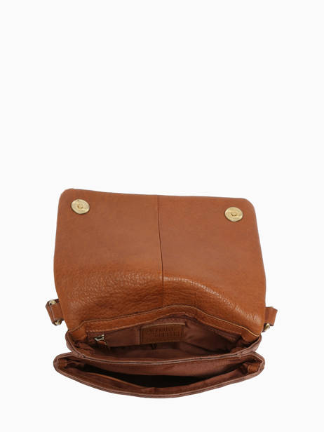 Cross Body Tas Boston Leder Basilic pepper Bruin boston BBOS03 ander zicht 3