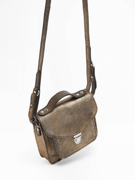 Cross Body Tas Melle George Xs Granite Leder Paul marius Goud granite GEORXGRA ander zicht 2