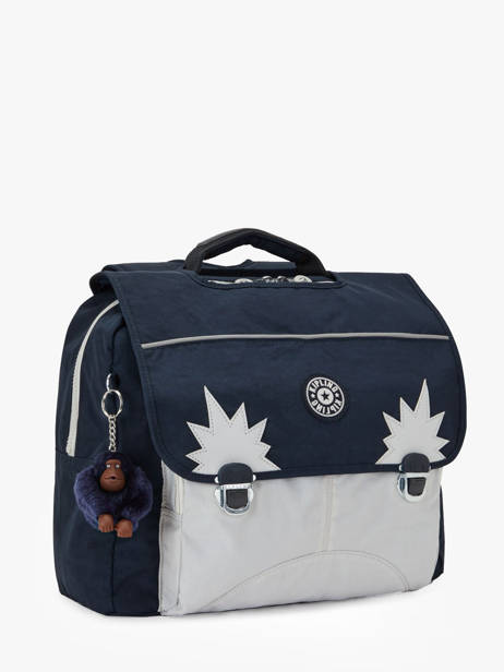 Boekentas 2 Compartimenten Kipling Blauw back to school / pbg PBG21092 ander zicht 2
