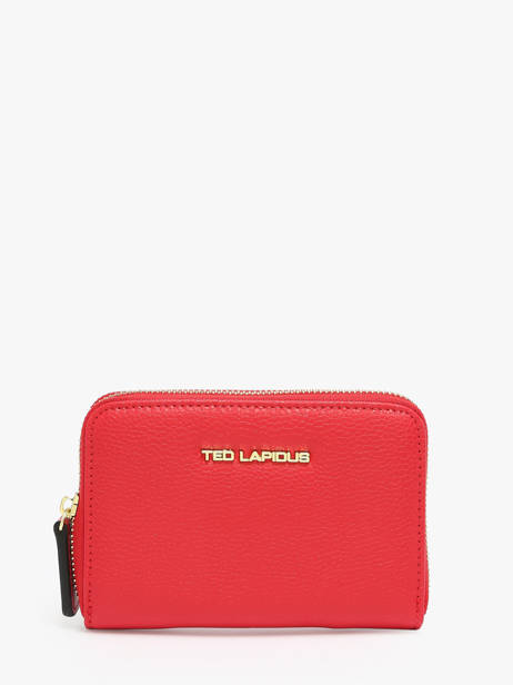 Portemonnee Ted lapidus Rood jara TLMQ1503