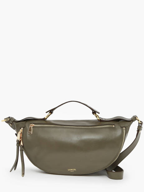 Cross Body Tas M Origami Leder Lancel Groen origami A12528