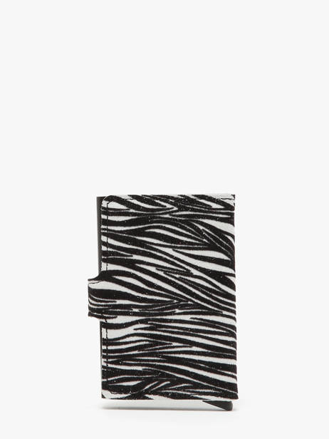 Mini Kaarthouder Zebra Leder Secrid Zwart animal MZE ander zicht 3