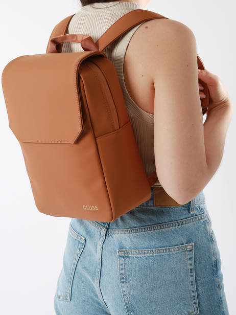 Rugzak Cluse Bruin backpack CX039 ander zicht 1