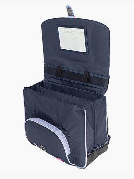 Boekentas 2 Compartimenten Tann's Blauw les fantaisies f 38249 ander zicht 2