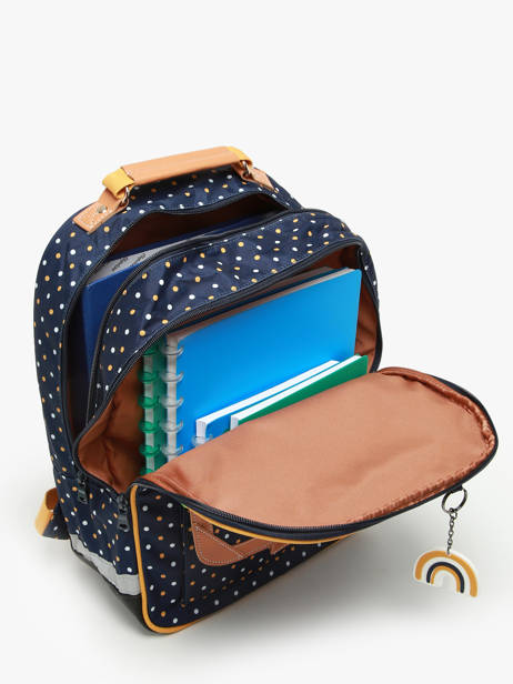 Rugzak 2 Compartimenten Tann's Blauw les fantaisies f 74322 ander zicht 3