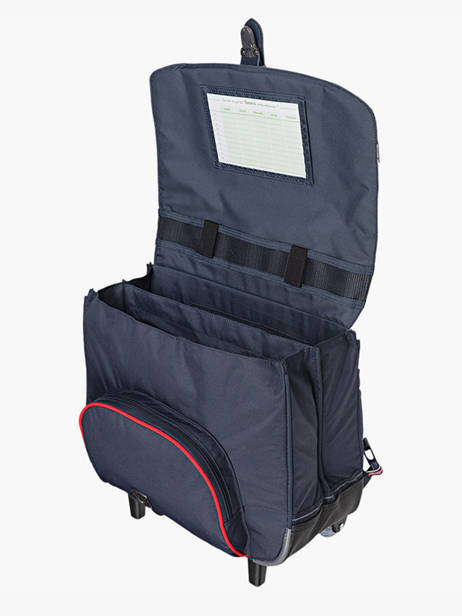 Boekentas Op Wieltjes 2 Compartimenten Tann's Rood les fantaisies g 42125 ander zicht 2