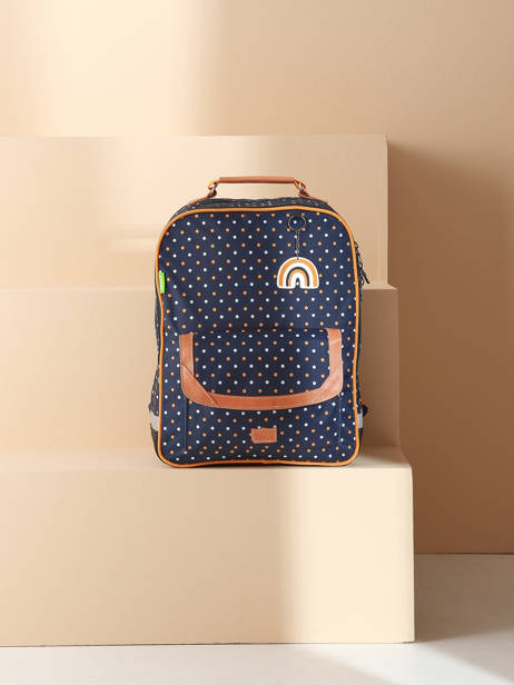 Rugzak 2 Compartimenten Tann's Blauw les fantaisies f 74322 ander zicht 5