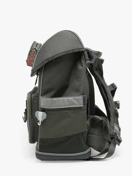 Rugzak Ergomaxx 2 Compartimenten Jeune premier Groen daydream boys B ander zicht 2