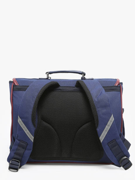 Boekentas 2 Compartimenten Caramel et cie Blauw fier GA ander zicht 4