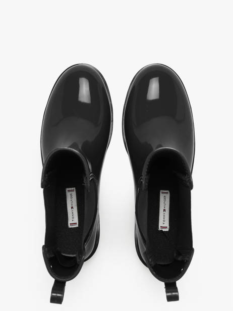 Regen Laarzen Tommy hilfiger Zwart women 8213BDS ander zicht 5