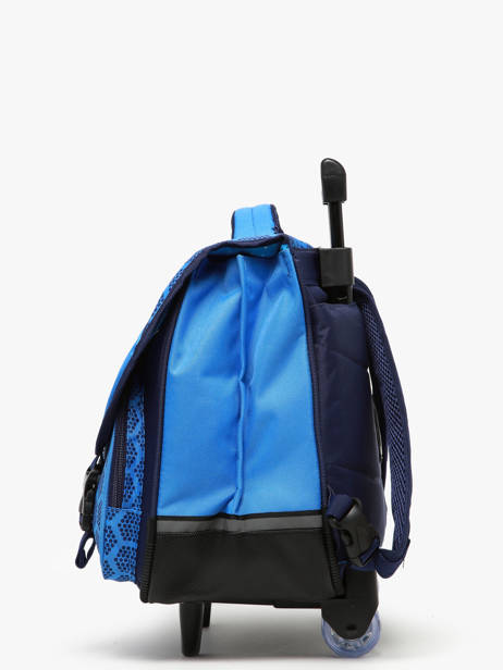 Boekentas 2 Compartimenten Snowball Blauw foot T46138 ander zicht 2