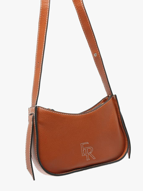 Cross Body Tas Foudre Leder Etrier Bruin foudre EFOD089S ander zicht 2
