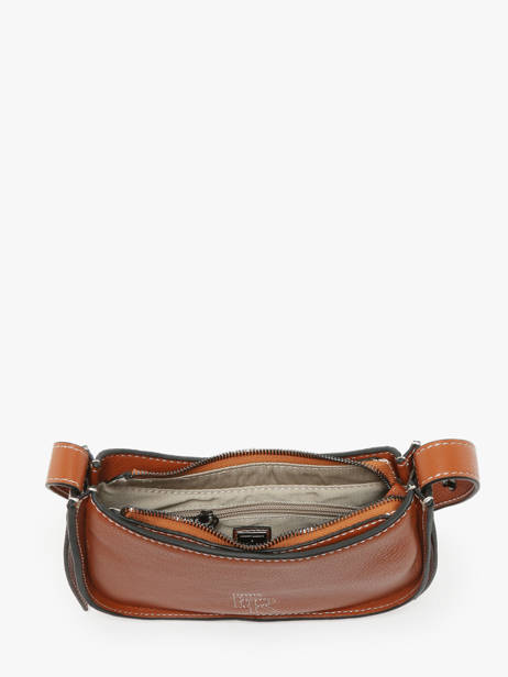 Cross Body Tas Foudre Leder Etrier Bruin foudre EFOD089S ander zicht 3