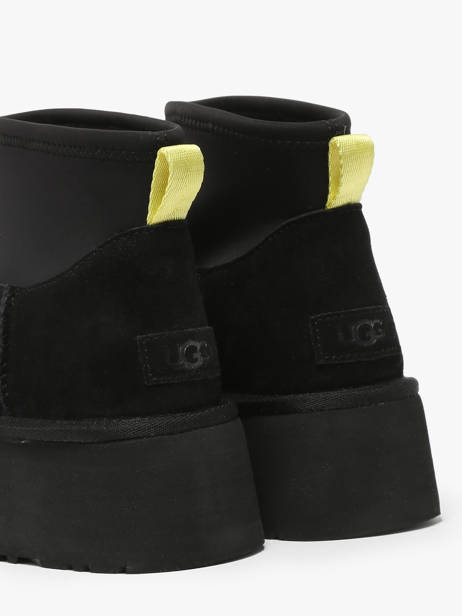 Boots Met Platformzool Classic Mini Dipper Uit Leder Ugg Zwart women 1168170 ander zicht 3