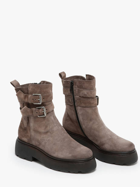 Enkellaarsjes Uit Leder Mjus Grijs women L44201 ander zicht 2