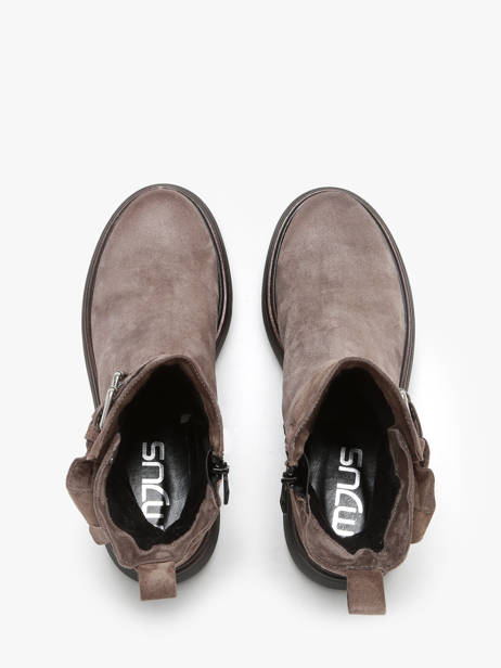 Enkellaarsjes Uit Leder Mjus Grijs women L44201 ander zicht 4