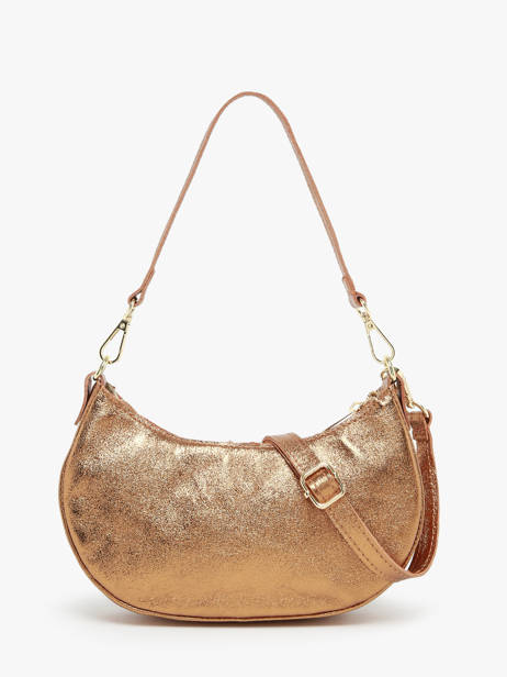 Schoudertas Nine Leder Milano Goud nine NI24061 ander zicht 4