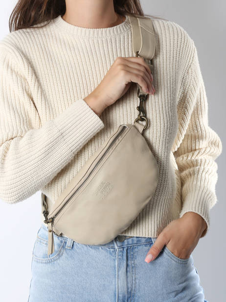 Heuptasje Cow Leder Basilic pepper Beige cow BCOW55 ander zicht 1