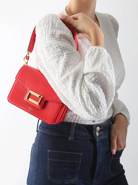 Cross Body Tas Angele Leder Lancel Rood angele A13147 ander zicht 1