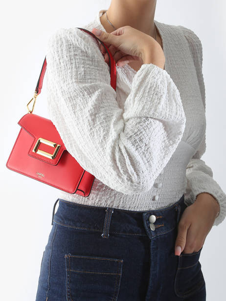 Cross Body Tas Angele Leder Lancel Rood angele A13275 ander zicht 1