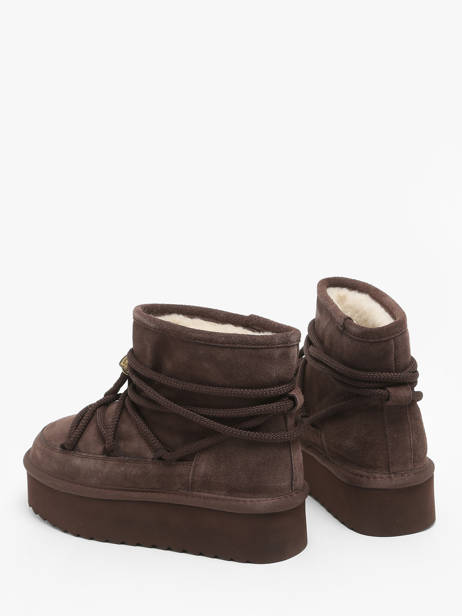 Enkellaarsjes Platform Mountain Colors of california Bruin women CYWPLA12 ander zicht 3