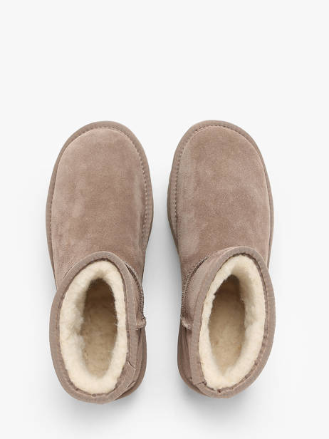 Enkellaarsjes Platform Spike Colors of california Beige women CYWPLA10 ander zicht 4