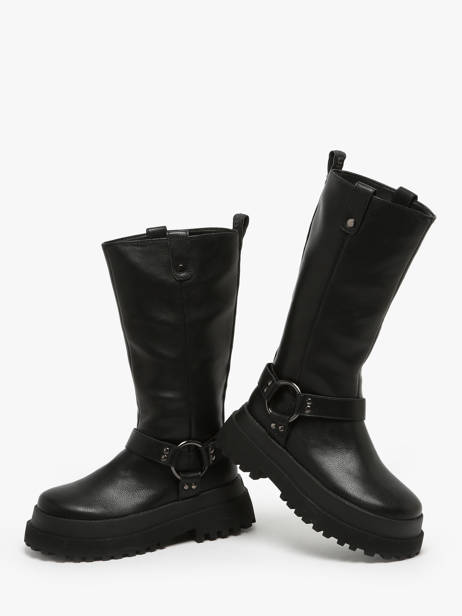 Laarzen Pluto Biker Buffalo Zwart women 1270103 ander zicht 4