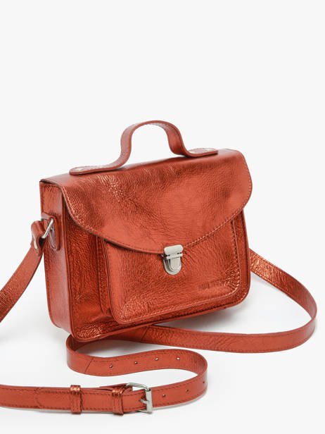 Cross Body Tas Melle George Ginger Leder Paul marius Bruin ginger GEORGGIN ander zicht 2